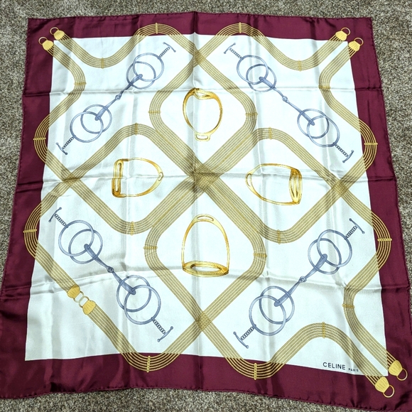 Celine Paris Vintage Scarf - Picture 1 of 3